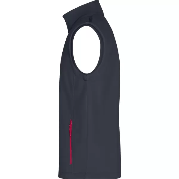  Herren-Softshellweste ALTISPORT NoPrint NP/ALM8211NJ EISENGRAU/ROT 