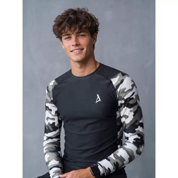  Funktionelle Kompression von Männern t -Shirt Premium ALTISPORT VOJ/ALM038TR03 SCHWARZ UND WEIß 