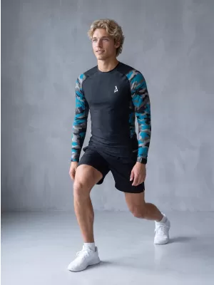 Funktionelle Kompression von Männern t -Shirt Premium ALTISPORT VOJ/ALM038TR03 KEROSIN/SCHWARZ