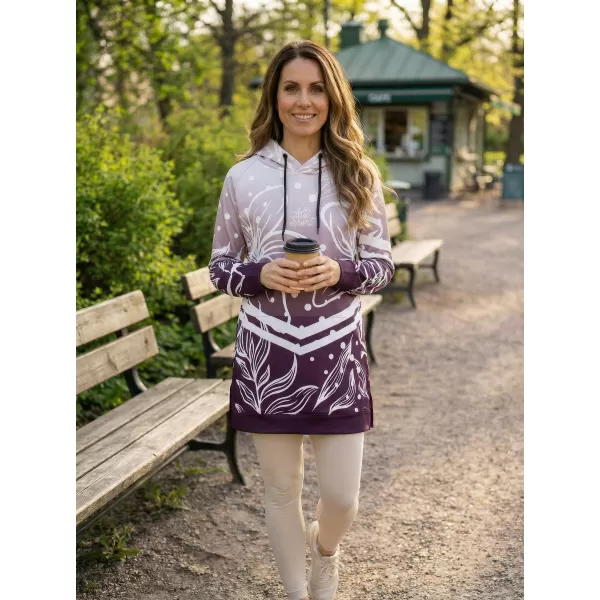  Hochwertiges Funktions-Sweatshirt für Damen ALTISPORT VOJ/ALW045MI03 LILA/WEIß 