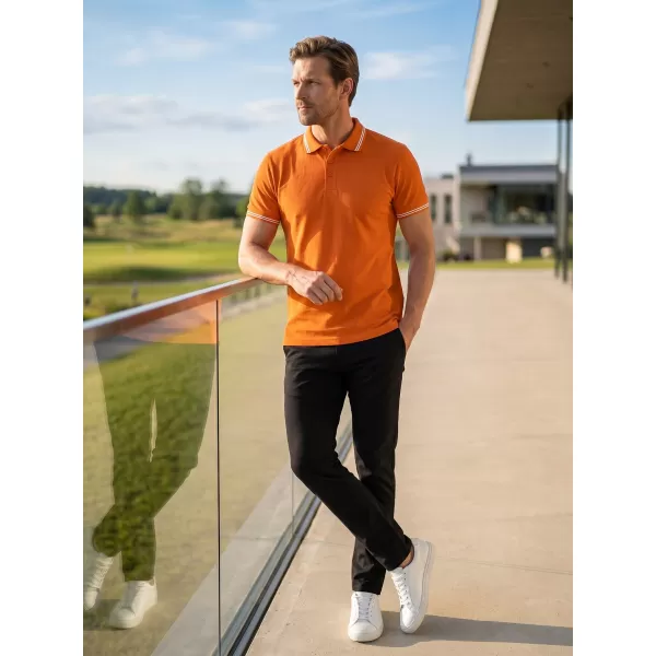  Herren-T-Shirt mit Kragen ALTISPORT NoPrint NP/ALM912 ORANGE 