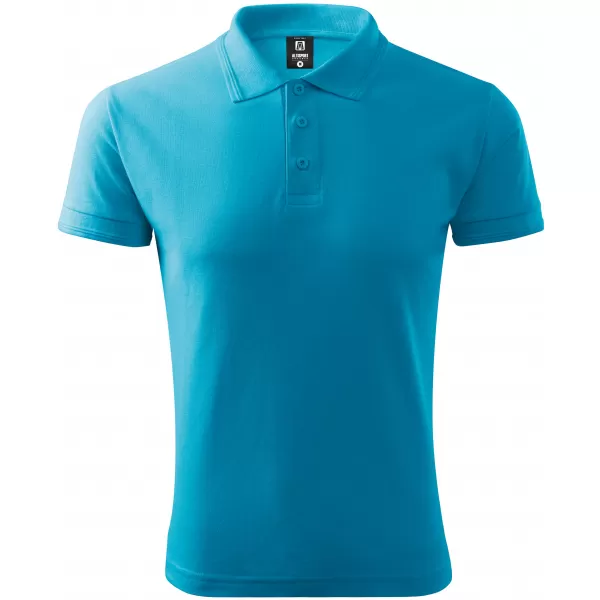  Herren-T-Shirt mit Kragen ALTISPORT NoPrint NP/ALM302 TÜRKIS 