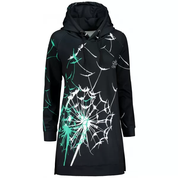  Hochwertiges Funktions-Sweatshirt für Damen ALTISPORT VOJ/ALW035MI03 SCHWARZ/TÜRKIS 