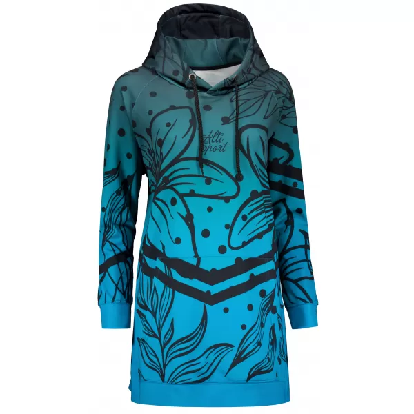  Hochwertiges Funktions-Sweatshirt für Damen ALTISPORT VOJ/ALW045MI03 SMARAGD/SCHWARZ 