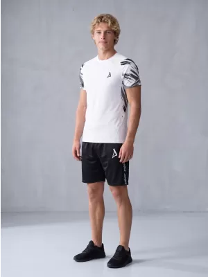 Hochwertiges Funktions-Kompressions-T-Shirt mit kurzen Ärmeln für Herren ALTISPORT VOJ/ALM039TR04 WEIß