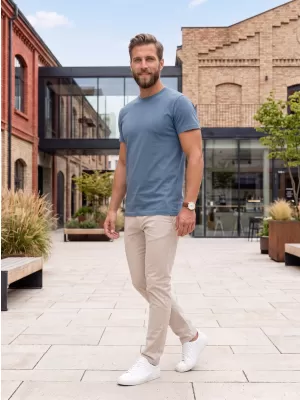 Herren-T-Shirt ALTISPORT NoPrint NP/ALM921 DENIM