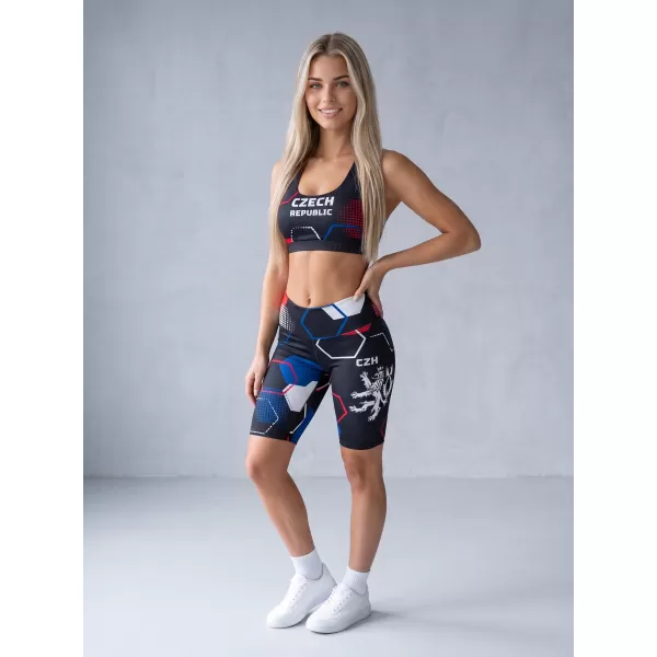  Hochwertige Damen-Funktionsleggings oberhalb des Knies ALTISPORT VOJ/ALW036LEG02 HEXA SCHWARZ 