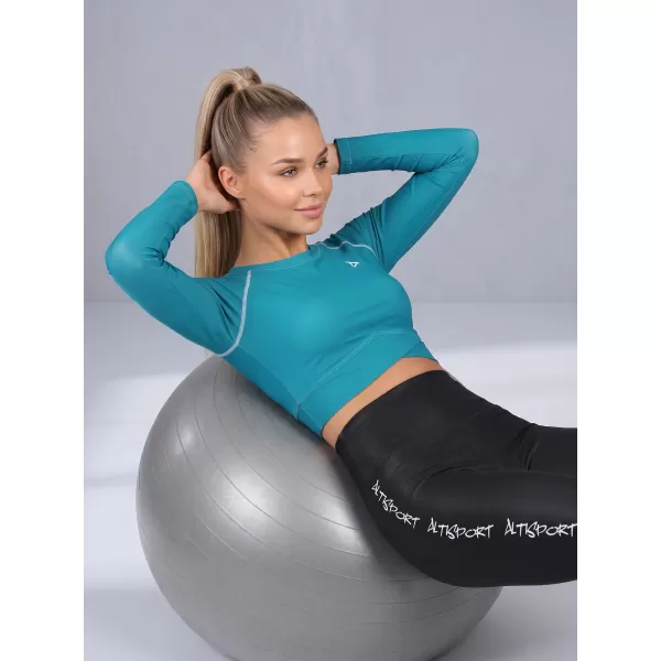  Hochwertiges Funktions-Crop-Top mit langen Ärmeln für Damen ALTISPORT VOJ/ALW000TR04 KEROSIN 