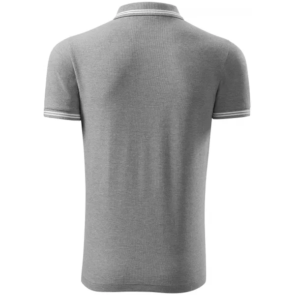  Herren-T-Shirt mit Kragen ALTISPORT NoPrint NP/ALM912 DUNKELGRAUE HIGHLIGHTS 