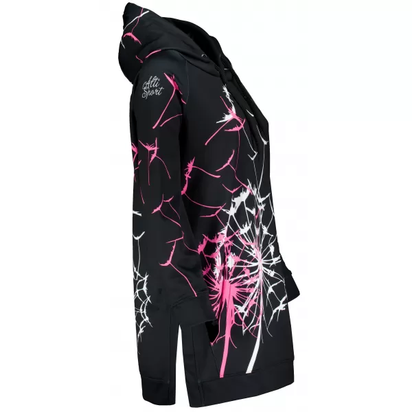  Hochwertiges Funktions-Sweatshirt für Damen ALTISPORT VOJ/ALW035MI03 SCHWARZ/ROSA 