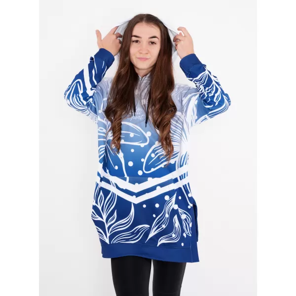  Hochwertiges Funktions-Sweatshirt für Damen ALTISPORT VOJ/ALW045MI03 MARINEBLAU/WEIß 