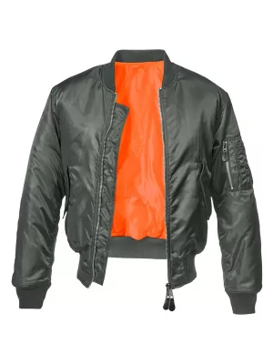 Jacke BRANDIT MA1 BD3149 HOLZKOHLE