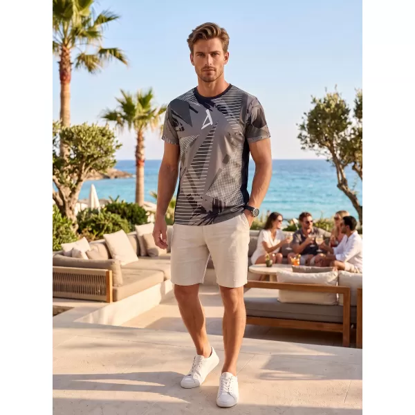  Funktionelles Premium-T-Shirt für Herren ALTISPORT VOJ/ALM044TR01 SCHWARZ UND WEIß 
