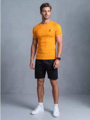 Hochwertiges Funktions-Kompressions-T-Shirt mit kurzen Ärmeln für Herren ALTISPORT VOJ/ALM000TR04 ORANGE