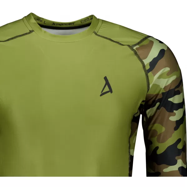  Funktionelle Kompression von Männern t -Shirt Premium ALTISPORT VOJ/ALM038TR03 GRÜN/KHAKI 