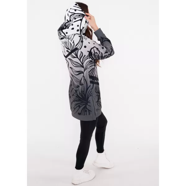  Hochwertiges Funktions-Sweatshirt für Damen ALTISPORT VOJ/ALW045MI03 SCHWARZ UND WEIß 