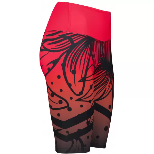  Hochwertige Damen-Funktionsleggings oberhalb des Knies ALTISPORT VOJ/ALW045LEG02 ROT UND SCHWARZ 