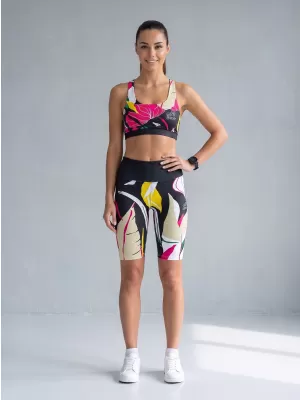 Hochwertige Damen-Funktionsleggings oberhalb des Knies ALTISPORT VOJ/ALW042LEG02 SCHWARZ