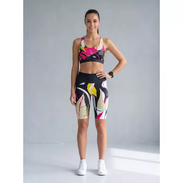  Hochwertige Damen-Funktionsleggings oberhalb des Knies ALTISPORT VOJ/ALW042LEG02 SCHWARZ 
