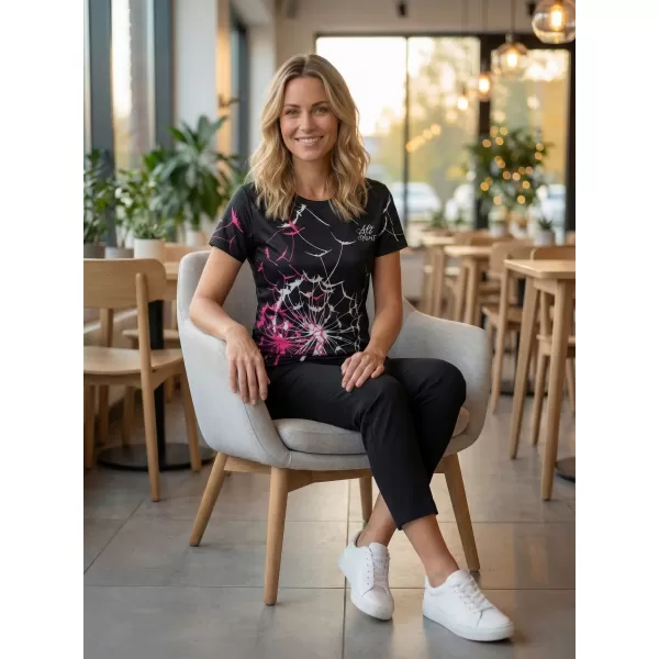  Hochwertiges Funktions-T-Shirt für Damen ALTISPORT VOJ/ALW035TR01 SCHWARZ/TÜRKIS 