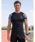 Hochwertiges Funktions-Kompressions-T-Shirt mit kurzen Ärmeln für Herren ALTISPORT VOJ/ALM038TR04 GRAU