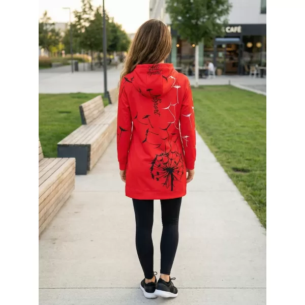  Hochwertiges Funktions-Sweatshirt für Damen ALTISPORT VOJ/ALW035MI03 ROT 