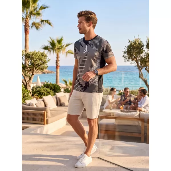  Funktionelles Premium-T-Shirt für Herren ALTISPORT VOJ/ALM044TR01 SCHWARZ UND WEIß 