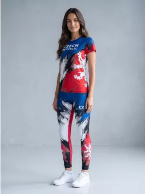 Lange Premium-Funktionsleggings für Damen ALTISPORT VOJ/ALW036LEG01 STREIFEN