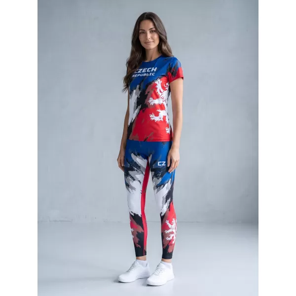  Lange Premium-Funktionsleggings für Damen ALTISPORT VOJ/ALW036LEG01 STREIFEN 