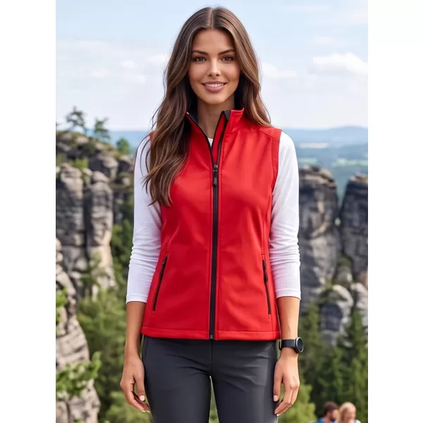 Softshellweste für Damen ALTISPORT NoPrint NP/ALW7211NJ ROT SCHWARZ 