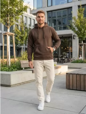 Herren-Sweatshirt ALTISPORT NoPrint NP/ALM679NJ BRAUN
