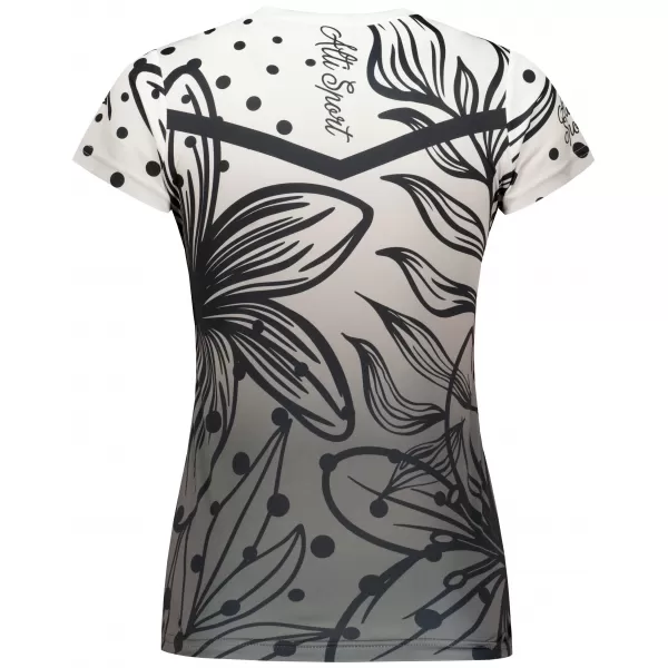  Hochwertiges Funktions-T-Shirt für Damen ALTISPORT VOJ/ALW045TR01 SCHWARZ UND WEIß 