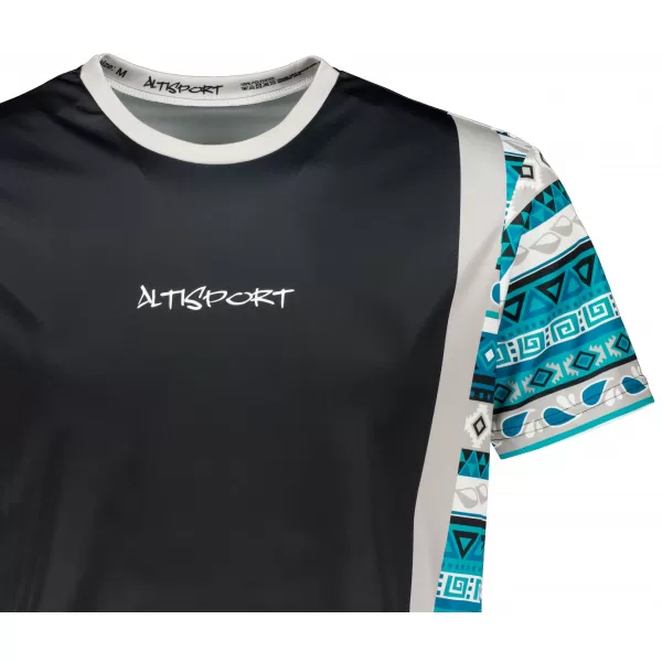  Funktionelles Premium-T-Shirt für Herren ALTISPORT VOJ/ALM043TR01 SCHWARZ UND BLAU 
