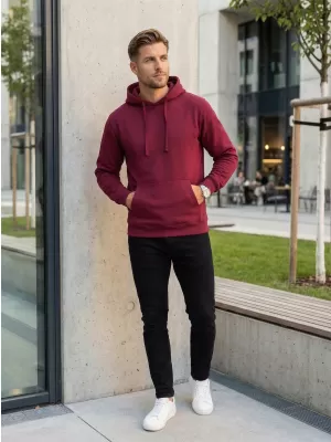 Herren-Sweatshirt ALTISPORT NoPrint NP/ALM679NJ WEIN