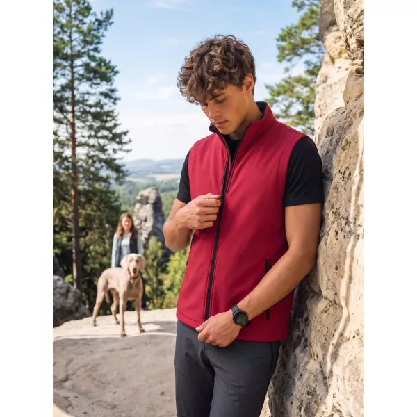  Herren-Softshellweste ALTISPORT NoPrint NP/ALM8211NJ ROT SCHWARZ 