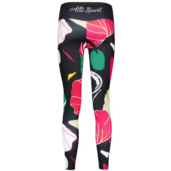  Lange Premium-Funktionsleggings für Damen ALTISPORT VOJ/ALW042LEG01 SCHWARZ 