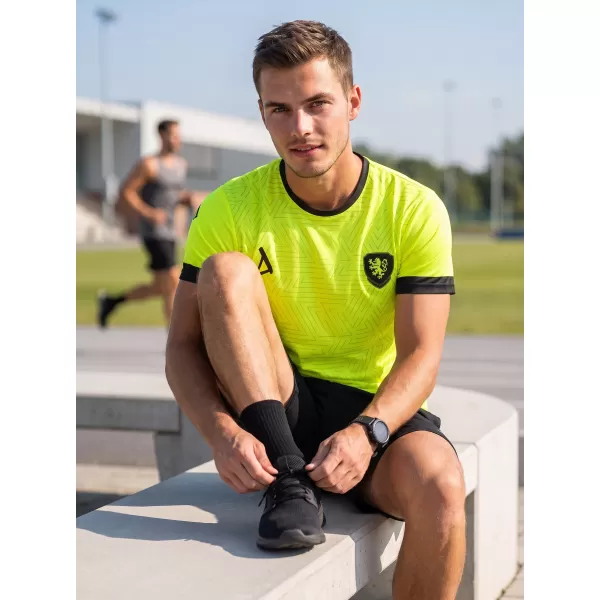  Funktionelles Premium-T-Shirt für Herren ALTISPORT VOJ/ALM040TR01 NEON GELB 