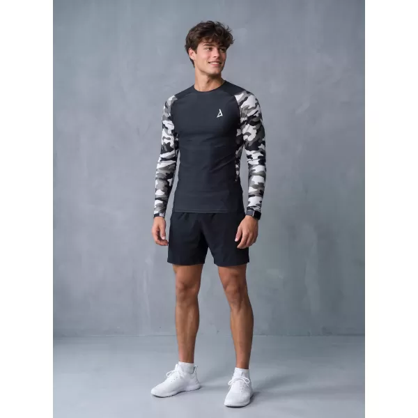  Funktionelle Kompression von Männern t -Shirt Premium ALTISPORT VOJ/ALM038TR03 SCHWARZ UND WEIß 