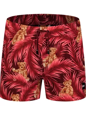 Badeshorts für Herren NORDBLANC RAINFOREST NBSPM8019 ROT