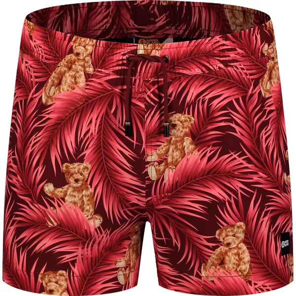  Badeshorts für Herren NORDBLANC RAINFOREST NBSPM8019 ROT 