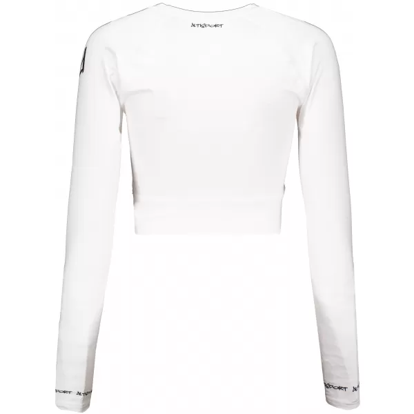  Hochwertiges Funktions-Crop-Top mit langen Ärmeln für Damen ALTISPORT VOJ/ALW000TR04 WEIß 