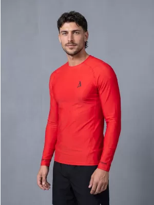 Hochwertiges funktionelles Kompressions-T-Shirt für Herren ALTISPORT VOJ/ALM000TR03 ROT
