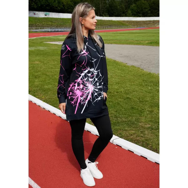  Hochwertiges Funktions-Sweatshirt für Damen ALTISPORT VOJ/ALW035MI03 SCHWARZ/ROSA 