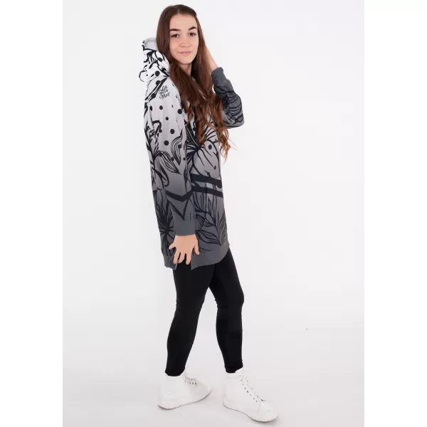  Hochwertiges Funktions-Sweatshirt für Damen ALTISPORT VOJ/ALW045MI03 SCHWARZ UND WEIß 