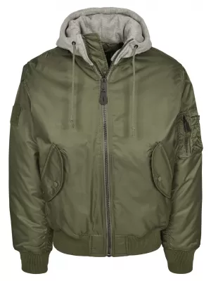 Jacke BRANDIT HOODED MA BD3150 OLIVEN/GRAU