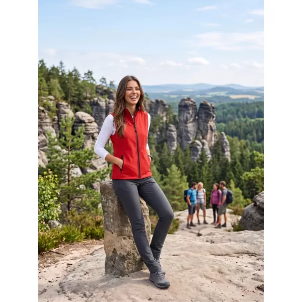  Softshellweste für Damen ALTISPORT NoPrint NP/ALW7211NJ ROT SCHWARZ 