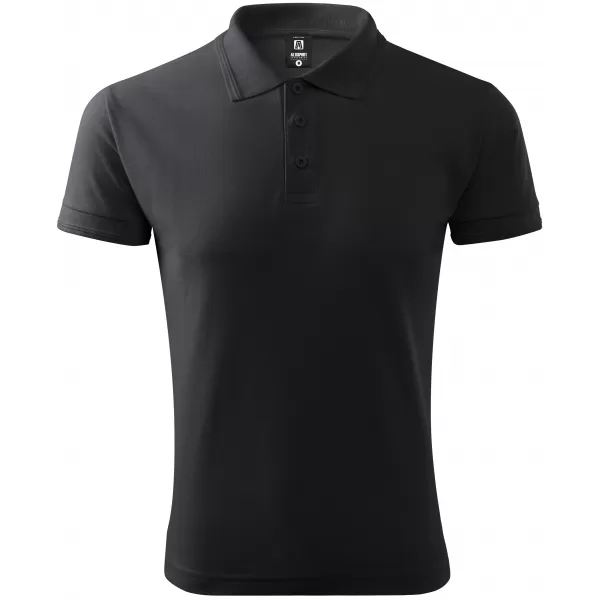  Herren-T-Shirt mit Kragen ALTISPORT NoPrint NP/ALM302 EBENHOLZGRAU 