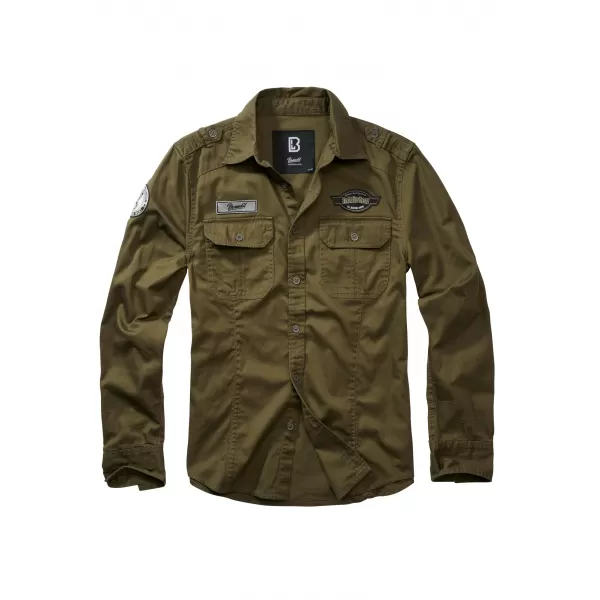  Hemd BRANDIT LUIS VINTAGE BD4023 OLIVE 