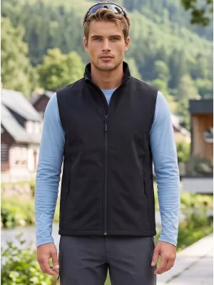 Herren-Softshellweste ALTISPORT NoPrint NP/ALM8211NJ SCHWARZ SCHWARZ