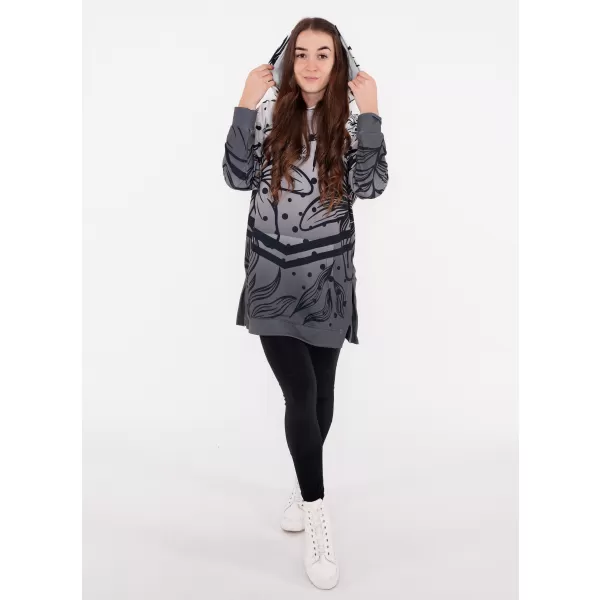  Hochwertiges Funktions-Sweatshirt für Damen ALTISPORT VOJ/ALW045MI03 SCHWARZ UND WEIß 